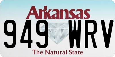 AR license plate 949WRV