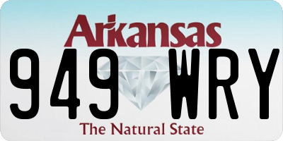 AR license plate 949WRY