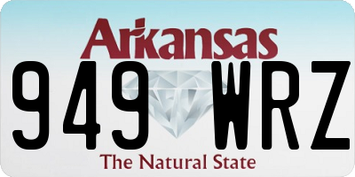 AR license plate 949WRZ