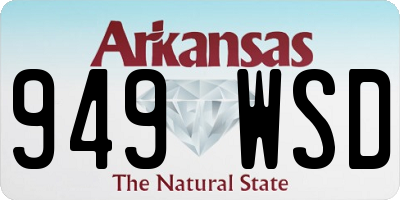 AR license plate 949WSD