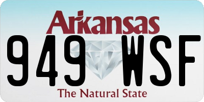 AR license plate 949WSF