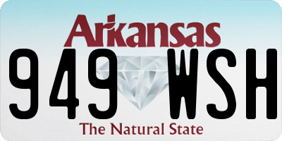 AR license plate 949WSH