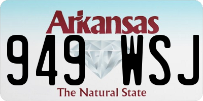 AR license plate 949WSJ