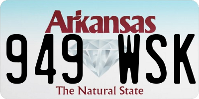 AR license plate 949WSK