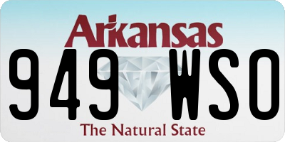 AR license plate 949WSO