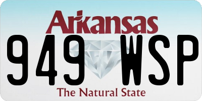 AR license plate 949WSP