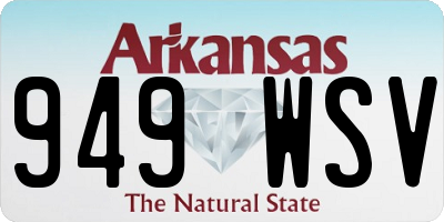 AR license plate 949WSV