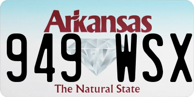 AR license plate 949WSX