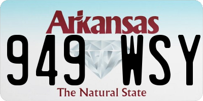 AR license plate 949WSY