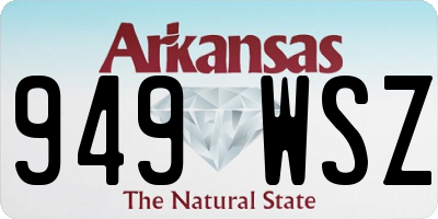 AR license plate 949WSZ