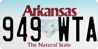 AR license plate 949WTA