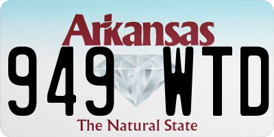 AR license plate 949WTD