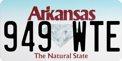 AR license plate 949WTE