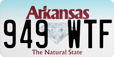 AR license plate 949WTF