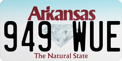 AR license plate 949WUE