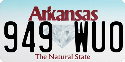 AR license plate 949WUO