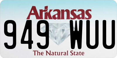 AR license plate 949WUU