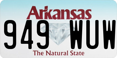 AR license plate 949WUW