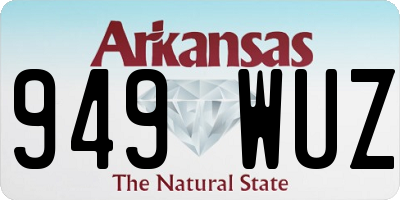 AR license plate 949WUZ