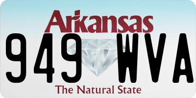 AR license plate 949WVA