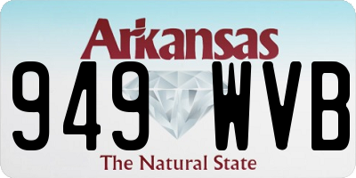 AR license plate 949WVB