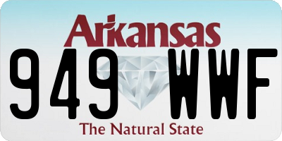 AR license plate 949WWF