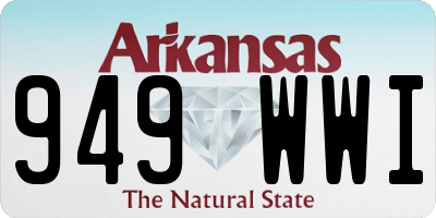 AR license plate 949WWI