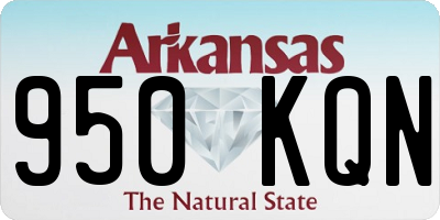 AR license plate 950KQN