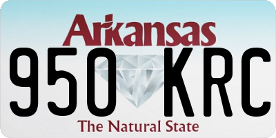 AR license plate 950KRC