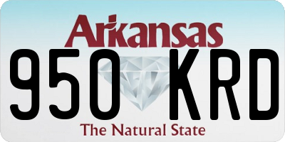 AR license plate 950KRD