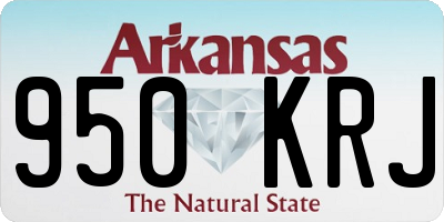 AR license plate 950KRJ