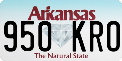 AR license plate 950KRO
