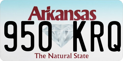 AR license plate 950KRQ