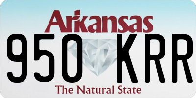 AR license plate 950KRR