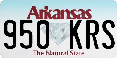 AR license plate 950KRS