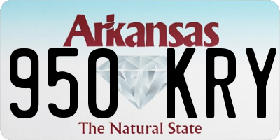 AR license plate 950KRY