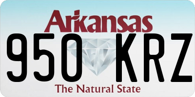 AR license plate 950KRZ