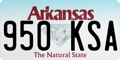 AR license plate 950KSA