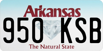 AR license plate 950KSB