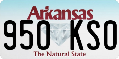 AR license plate 950KSO