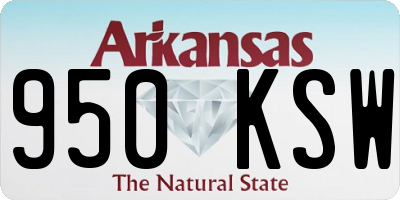 AR license plate 950KSW