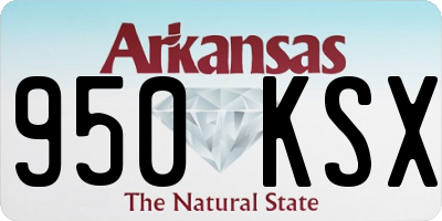 AR license plate 950KSX