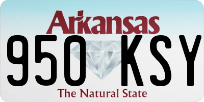 AR license plate 950KSY