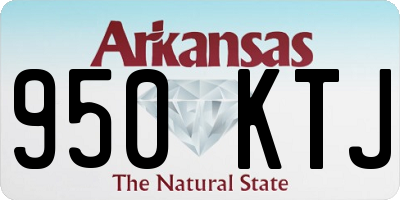 AR license plate 950KTJ