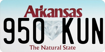 AR license plate 950KUN