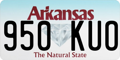 AR license plate 950KUO