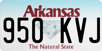 AR license plate 950KVJ