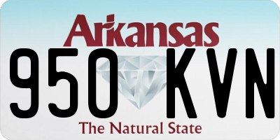 AR license plate 950KVN