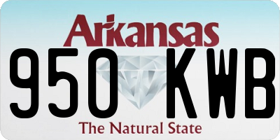 AR license plate 950KWB