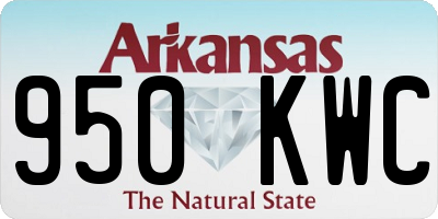 AR license plate 950KWC